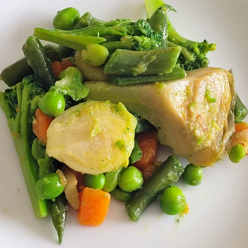 Menestra de verduras aromatizadas
