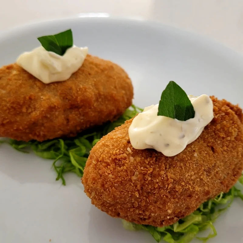 Croquetas de Langostinos y Tartara