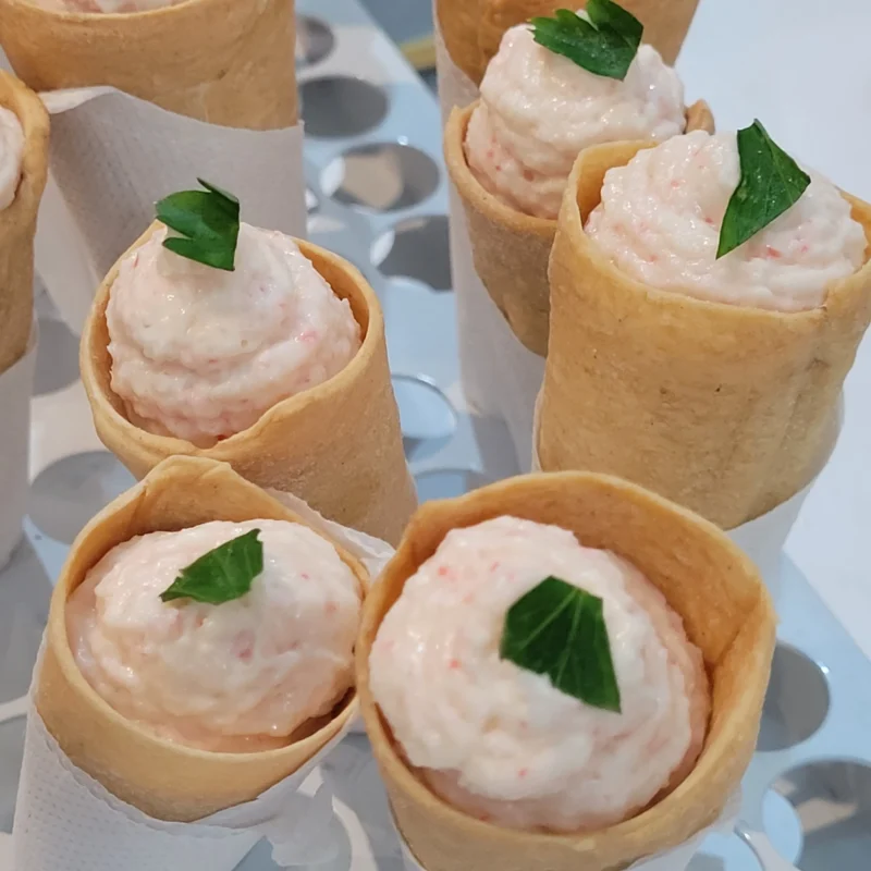 Mini Cucuruchos de Cangrejo