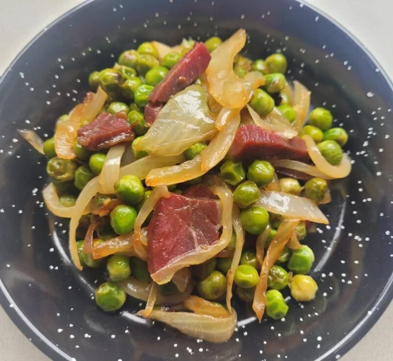 Guisantes con Jamón Iberico